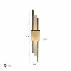 Richmond Interiors Wandlamp Mylas goud New