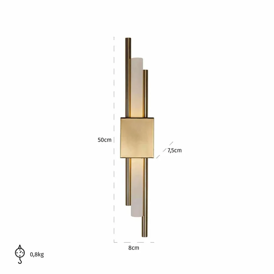 Richmond Interiors Wandlamp Mylas goud New