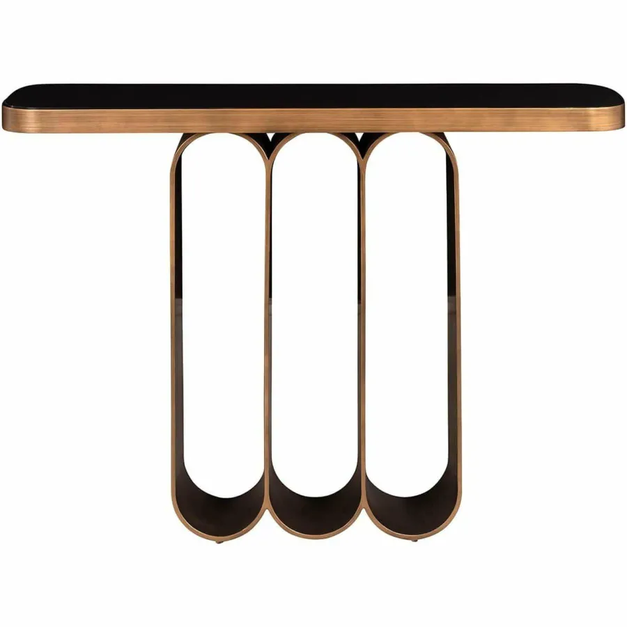 Richmond Interiors Wandtafel Locarno geborsteld Goud Hot