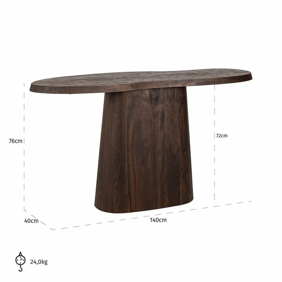 Richmond Interiors Wandtafel Odile donkerbruin Clearance