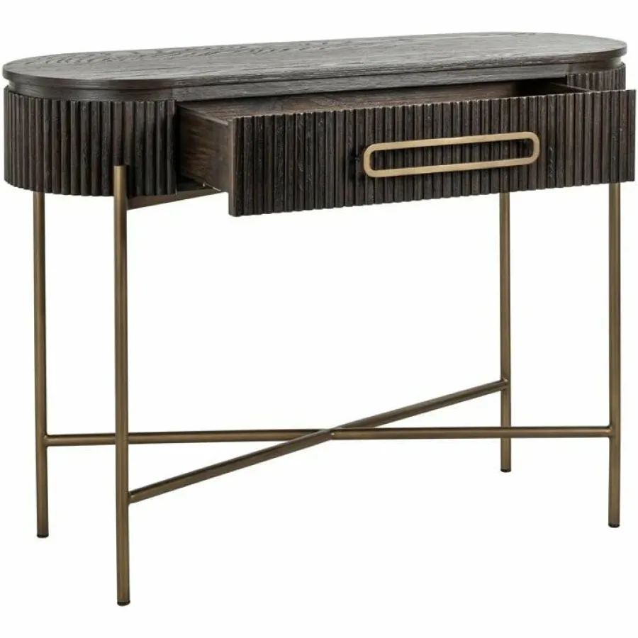 Richmond Interiors Wandtafel Luxor 1-lade bruin Clearance