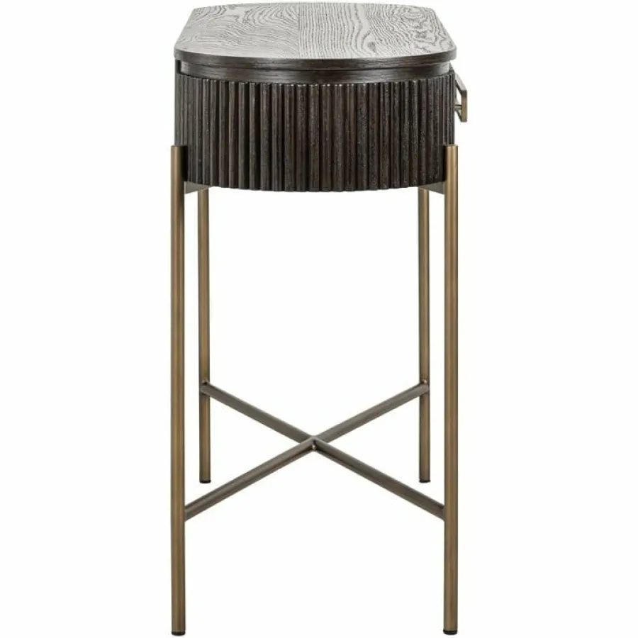 Richmond Interiors Wandtafel Luxor 1-lade bruin Clearance
