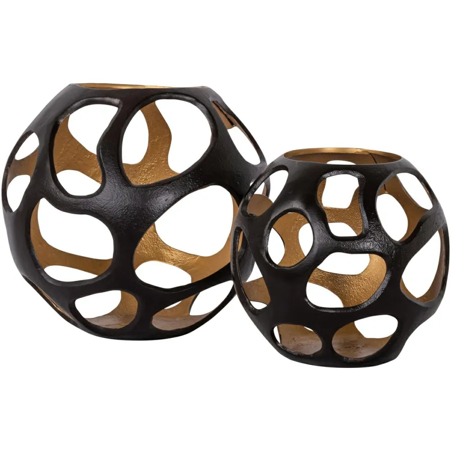 Richmond Interiors Windlicht Alysia bruin klein Sale