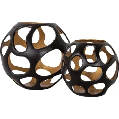 Richmond Interiors Windlicht Alysia brown large Clearance