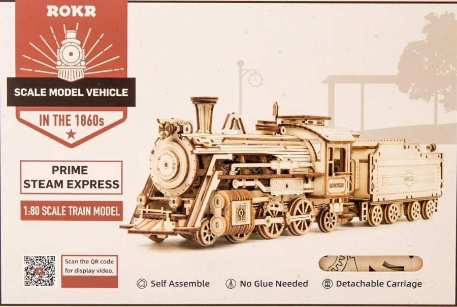 Robotime Houten Bouwpakket Prime Steam Express Clearance