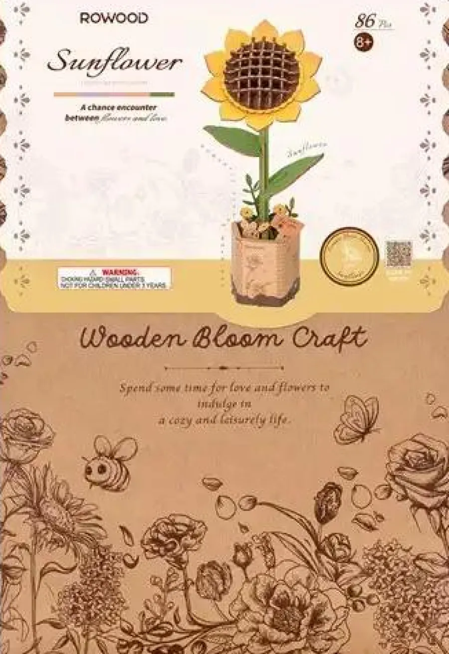 Robotime Houten Bouwpakket Sunflower Best
