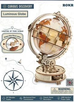 Robotime Houten puzzel Luminous Globe Clearance