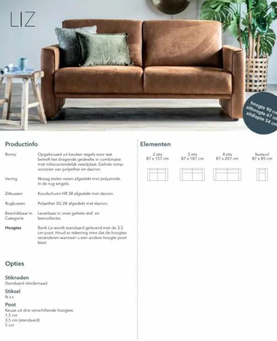Sevn Bank Liz - Vele opstellingen en kleuren mogelijk Online