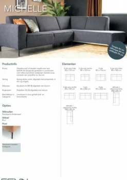 Sevn Bank Michelle - Vele opstellingen en kleuren mogelijk Outlet