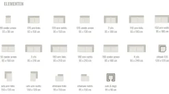 Sevn Bank Veronique - Vele opstellingen en kleuren mogelijk Discount