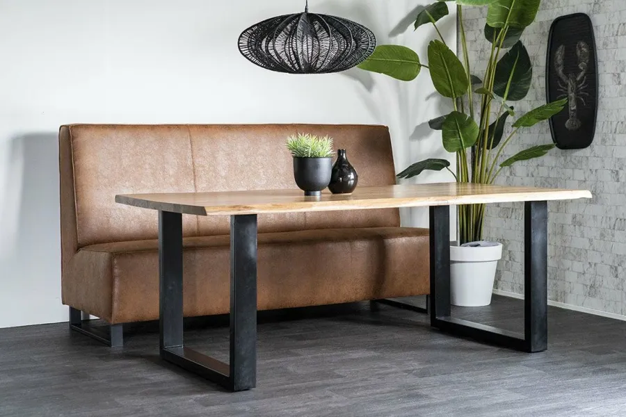 Sevn Eetkamerbank Jelle - Diverse maten en stoffen Online