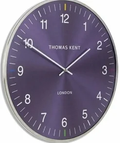 Thomas Kent Klok Oyster Paars/ Zilver Ø 65 cm Clearance