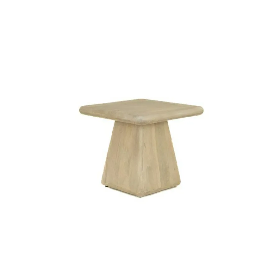 Tower Living Asti Bijzettafel vierkant naturel 60 cm Outlet