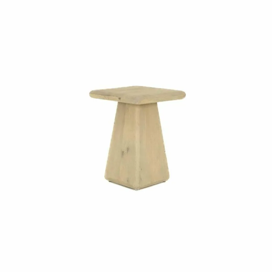 Tower Living Asti Bijzettafel vierkant naturel 40 cm Outlet