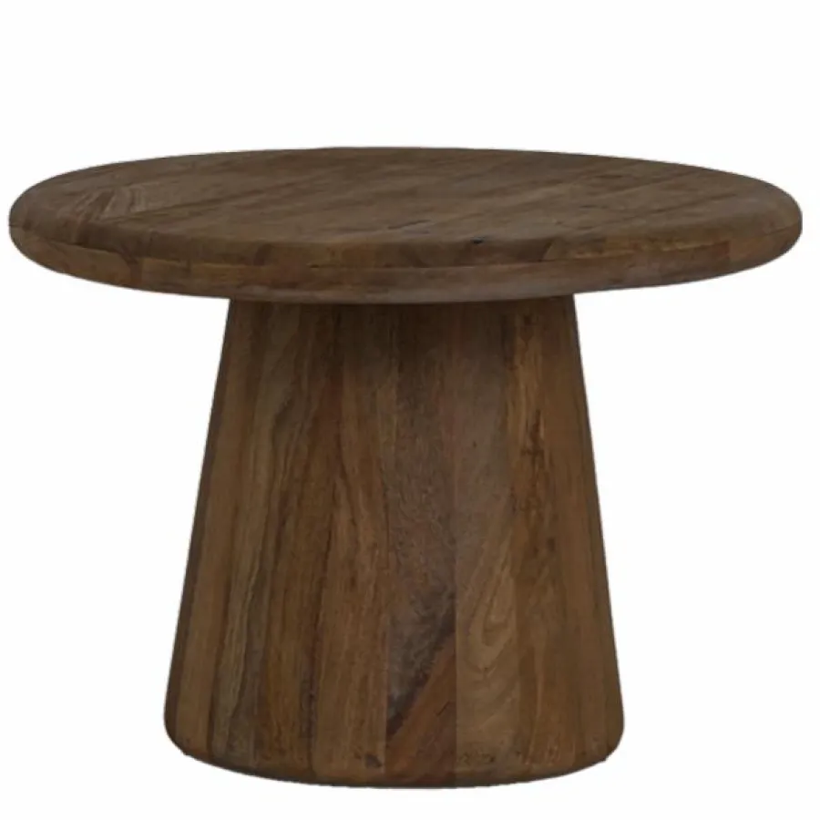 Tower Living Asti Bijzettafel rond bruin 60 cm Outlet