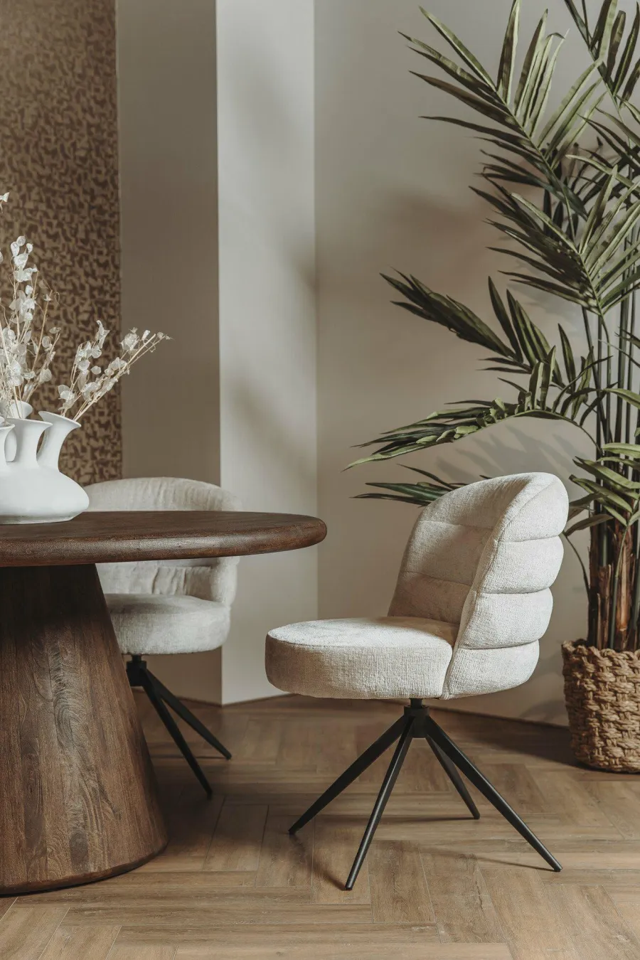 Tower Living Asti Eetkamertafel rond bruin 150 cm Discount