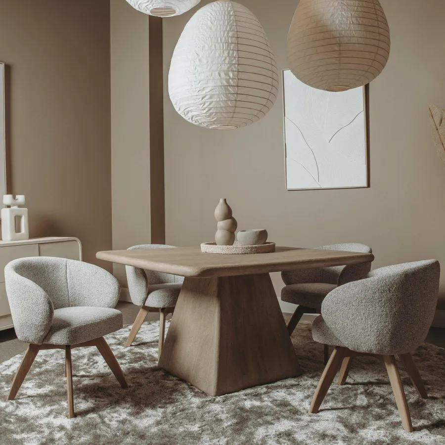 Tower Living Asti Eetkamertafel vierkant naturel 150 cm Hot