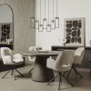 Tower Living Asti Eetkamertafel rond olijfbruin 150 cm Sale