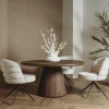 Tower Living Asti Eetkamertafel rond bruin 130 cm New