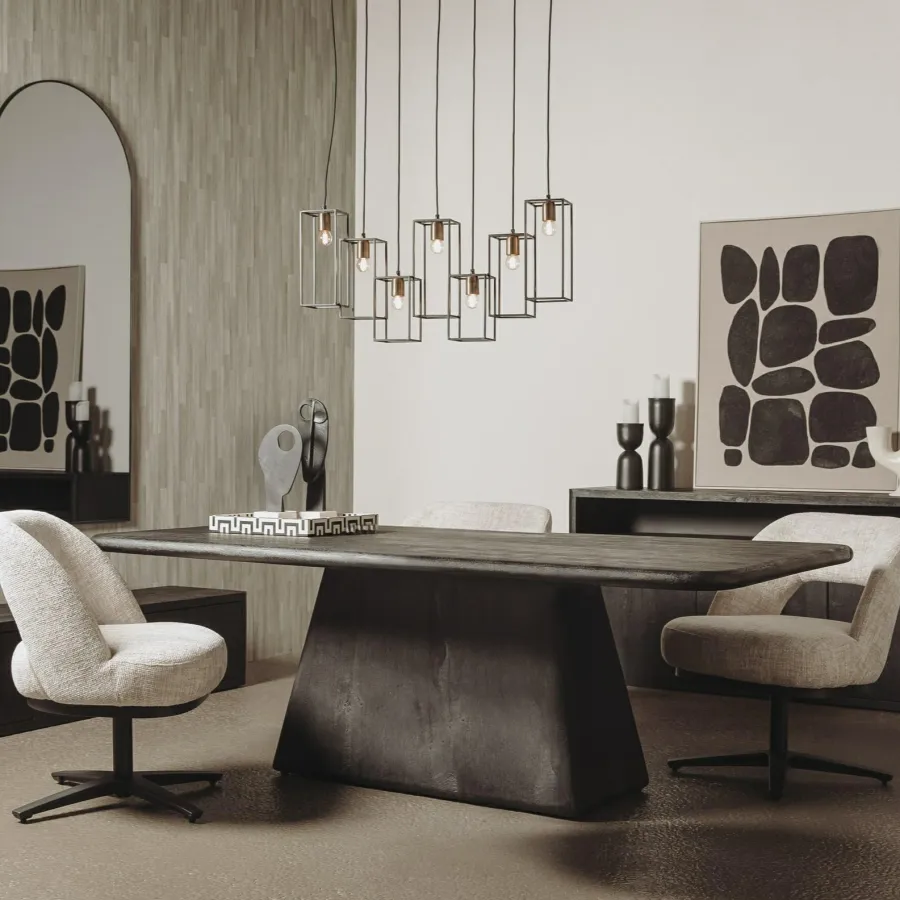 Tower Living Asti Eetkamertafel zwart 260 cm Best