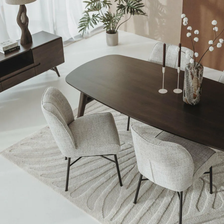 Tower Living Aura Eetkamertafel espresso 220 cm - Deens Ovaal Sale