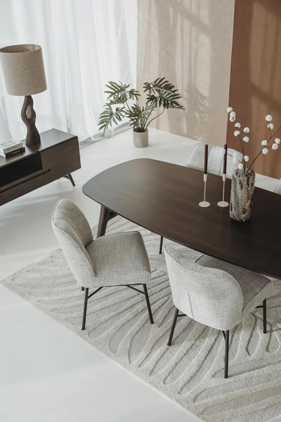 Tower Living Aura Eetkamertafel espresso 220 cm - Deens Ovaal Sale