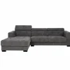 Tower Living Bank Brighton - 3 zits + Chaise Longue Links - Licht grijs 19 Clearance
