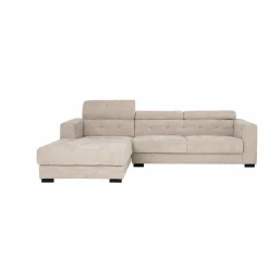 Tower Living Bank Brighton - 3 zits + Chaise Longue Links - Ivory 15 Hot