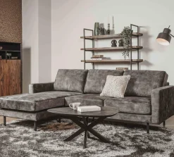 Tower Living Bank Cambridge 2.5 zits + Chaise longue Adore Grijs olijf Clearance