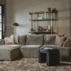 Tower Living Bank Canterbury 2 5-AR + Chaise L - Mona 120 Taupe New