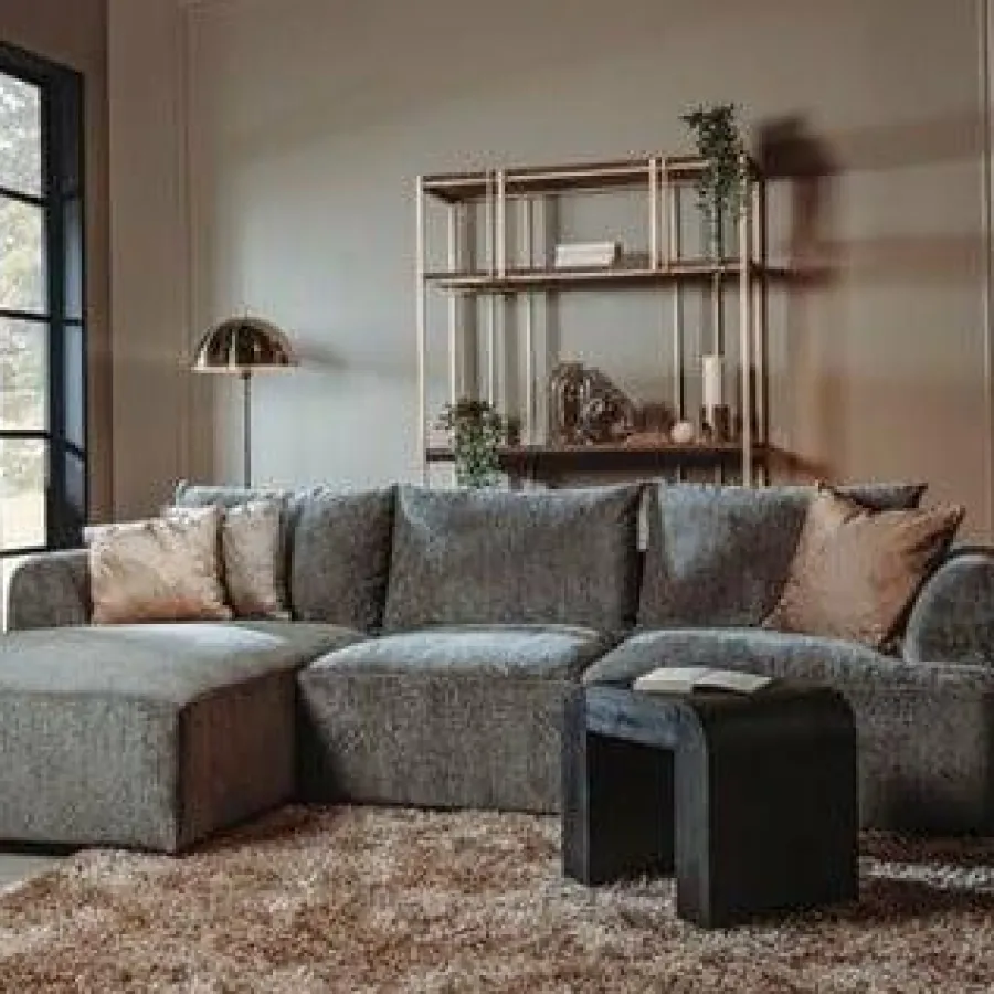 Tower Living Bank Canterbury 2 5-AR + Chaise L - Mona 464 Cement Grey Online