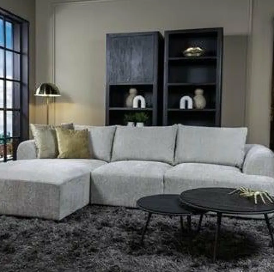 Tower Living Bank Canterbury 2 5-AR + Chaise L - Mona 110 Sand
