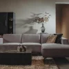 Tower Living Bank Leeds - 2,5 zits + chaise longue Rechts - City 453 mosgroen / grijs