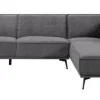 Tower Living Bank Leeds - 2,5 zits + ottomane Rechts - City 464 Zwart blauw Sale