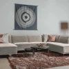 Tower Living Bank Leeds - Chaise longue + 2,5 zits + ottomane Rechts - City 120 Beige Clearance
