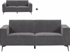 Tower Living Bank Leeds - 2,5 zits + 3 zits - City 464 Zwart Blauw Outlet