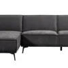 Tower Living Bank Leeds - 2,5 zits + chaise longue Links - City 464 Zwart blauw Online