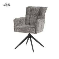 Tower Living Bardi Armstoel - Haga 16 charcoal (draaibaar) Hot