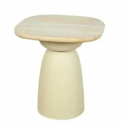 Tower Living Barza Bijzettafel gebroken wit 45 cm New