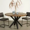 Tower Living Basto eettafel 130 cm Mango Rough mat