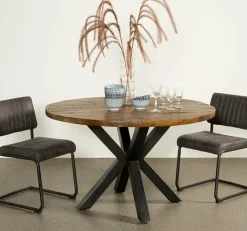 Tower Living Basto eettafel 130 cm Mango Rough mat