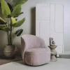 Tower Living Belvi Fauteuil - fabric AJ3019-13 Old pink (draaibaar)