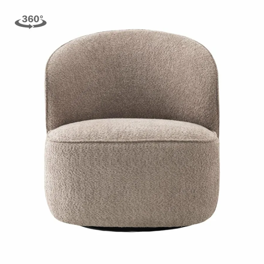 Tower Living Belvi Fauteuil - fabric AJ3019-13 Old pink (draaibaar)