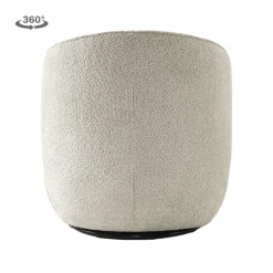 Tower Living Belvi Fauteuil - fabric AJ3019-08 Cream (draaibaar) New