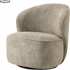 Tower Living Belvi Fauteuil - fabric AJ3019-11 Beige (draaibaar) Discount