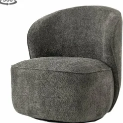Tower Living Belvi Fauteuil - fabric AJ3019-20 Dark grey (draaibaar) Discount