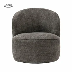 Tower Living Belvi Fauteuil - fabric AJ3019-20 Dark grey (draaibaar) Discount