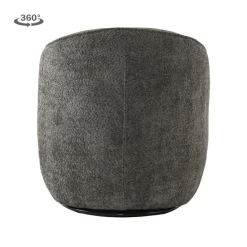 Tower Living Belvi Fauteuil - fabric AJ3019-20 Dark grey (draaibaar) Discount