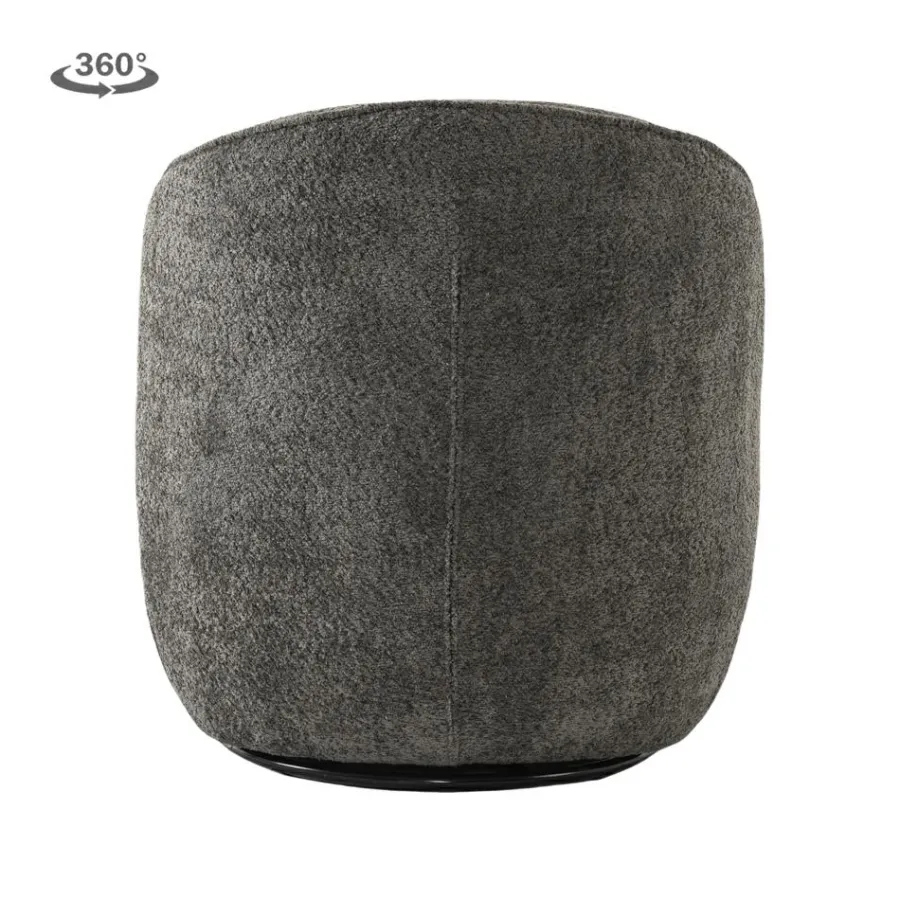 Tower Living Belvi Fauteuil - fabric AJ3019-20 Dark grey (draaibaar) Discount