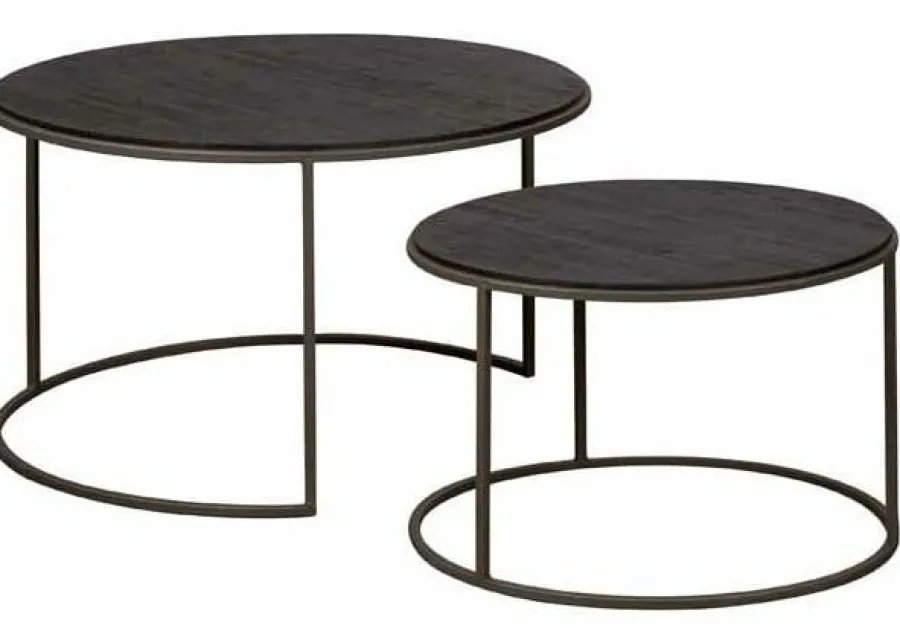 Tower Living Bijzettafel Spello set van 2 – 74-58 cm Discount